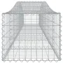 Gabion baskets 2 pcs arc shape iron 400x50x40/60 cm by vidaXL, Pots and planters - Ref: Foro24-3145917, Price: 209,75 €, Disc...