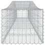 Gabionenkörbe, 2 Stück, Bogenform aus Eisen, 400 x 50 x 40/60 cm von vidaXL, Töpfe und Pflanzgefäße - Ref: Foro24-3145917, Pr...