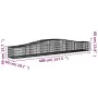 Gabion baskets 2 pcs arc shape iron 400x50x40/60 cm by vidaXL, Pots and planters - Ref: Foro24-3145917, Price: 209,75 €, Disc...