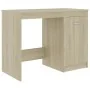 Schreibtisch aus Sonoma-Eichensperrholz, 100 x 50 x 76 cm von vidaXL, Schreibtische - Ref: Foro24-801799, Preis: 81,42 €, Rab...