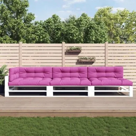 Pallet cushions 7 pieces pink fabric by vidaXL, Cushions for chairs and sofas - Ref: Foro24-3188923, Price: 192,37 €, Discoun...