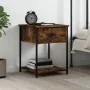 Smoked oak engineered wood bedside table 44x45x58 cm by vidaXL, Nightstands - Ref: Foro24-825847, Price: 40,09 €, Discount: %