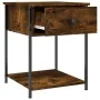 Smoked oak engineered wood bedside table 44x45x58 cm by vidaXL, Nightstands - Ref: Foro24-825847, Price: 40,09 €, Discount: %