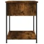 Smoked oak engineered wood bedside table 44x45x58 cm by vidaXL, Nightstands - Ref: Foro24-825847, Price: 40,09 €, Discount: %