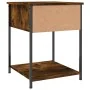 Smoked oak engineered wood bedside table 44x45x58 cm by vidaXL, Nightstands - Ref: Foro24-825847, Price: 40,09 €, Discount: %