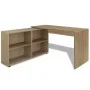 Eckschreibtisch mit 4 Regalen in Eichenfarbe von vidaXL, Schreibtische - Ref: Foro24-243059, Preis: 166,60 €, Rabatt: %