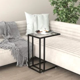 Transparent glass computer side table 50x35x65 cm by vidaXL, Side tables - Ref: Foro24-331649, Price: 42,29 €, Discount: %