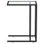 Transparent glass computer side table 50x35x65 cm by vidaXL, Side tables - Ref: Foro24-331649, Price: 42,29 €, Discount: %
