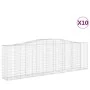 Gabion baskets 10 pcs arch shape iron 400x50x120/140 cm by vidaXL, Pots and planters - Ref: Foro24-3145977, Price: 1,00 €, Di...