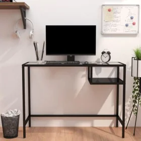 Computertisch aus schwarzem Glas 100x36x74 cm von vidaXL, Schreibtische - Ref: Foro24-331622, Preis: 85,86 €, Rabatt: %