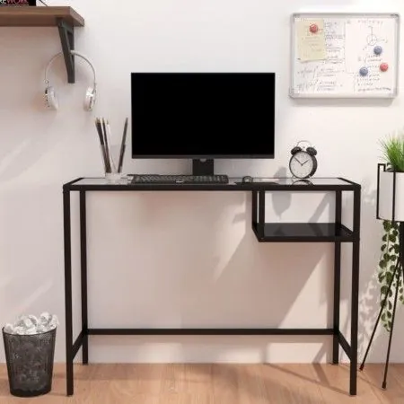 Computertisch aus schwarzem Glas 100x36x74 cm von vidaXL, Schreibtische - Ref: Foro24-331622, Preis: 85,86 €, Rabatt: %