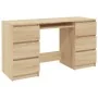 Schreibtisch aus Sonoma-Eichensperrholz, 140 x 50 x 77 cm von vidaXL, Schreibtische - Ref: Foro24-800813, Preis: 144,40 €, Ra...