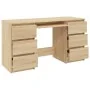 Schreibtisch aus Sonoma-Eichensperrholz, 140 x 50 x 77 cm von vidaXL, Schreibtische - Ref: Foro24-800813, Preis: 144,40 €, Ra...
