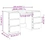 Schreibtisch aus Sonoma-Eichensperrholz, 140 x 50 x 77 cm von vidaXL, Schreibtische - Ref: Foro24-800813, Preis: 144,40 €, Ra...