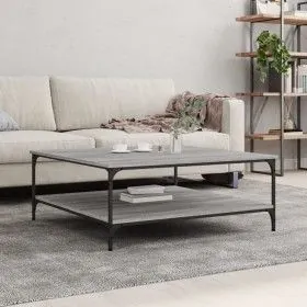 Sonoma Grau Ingenieurholz Couchtisch 100x100x40 cm von vidaXL, Couchtisch - Ref: Foro24-832846, Preis: 94,42 €, Rabatt: %