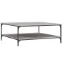 Mesa de centro madera de ingeniería gris Sonoma 100x100x40 cm de vidaXL, Mesas de centro - Ref: Foro24-832846, Precio: 94,40 ...
