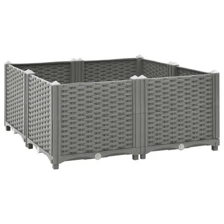Polypropylene flower bed 80x80x38 cm by vidaXL, Pots and planters - Ref: Foro24-153303, Price: 67,98 €, Discount: %