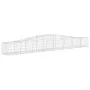 Gabion baskets 8 pcs arch shape iron 400x50x40/60 cm by vidaXL, Pots and planters - Ref: Foro24-3145923, Price: 857,81 €, Dis...