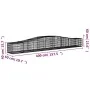 Gabion baskets 8 pcs arch shape iron 400x50x40/60 cm by vidaXL, Pots and planters - Ref: Foro24-3145923, Price: 857,81 €, Dis...