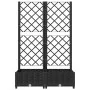 Pflanzgefäß mit Gitter PP schwarz 80x40x121,5 cm von vidaXL, Töpfe und Pflanzgefäße - Ref: Foro24-318270, Preis: 68,34 €, Rab...