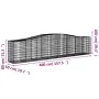Gabionenkörbe 5 Stk. Bogenform Eisen 400x50x80/100 cm von vidaXL, Töpfe und Pflanzgefäße - Ref: Foro24-3145946, Preis: 769,38...