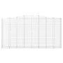 Gabion baskets 4 units arch shape iron 400x50x200/220 cm by vidaXL, Pots and planters - Ref: Foro24-3146023, Price: 1,00 €, D...