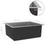 Handgefertigte Küchenspüle aus Edelstahl von vidaXL, Sinkt - Ref: Foro24-51502, Preis: 101,29 €, Rabatt: %