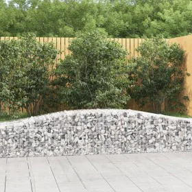 Gabion baskets 7 pcs arch shape iron 400x50x40/60 cm by vidaXL, Pots and planters - Ref: Foro24-3145922, Price: 767,06 €, Dis...