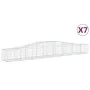Cestas de gaviones 7 uds forma de arco hierro 400x50x40/60 cm de vidaXL, Maceteros y jardineras - Ref: Foro24-3145922, Precio...