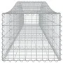 Gabion baskets 7 pcs arch shape iron 400x50x40/60 cm by vidaXL, Pots and planters - Ref: Foro24-3145922, Price: 767,06 €, Dis...