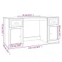 Betongrauer Sperrholzschreibtisch mit Schrank von vidaXL, Schreibtische - Ref: Foro24-3185331, Preis: 135,45 €, Rabatt: %