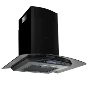 Wand-Dunstabzugshaube 60 cm Edelstahl 756 m³/h schwarz von vidaXL, Extraktoren - Ref: Foro24-50709, Preis: 211,99 €, Rabatt: %