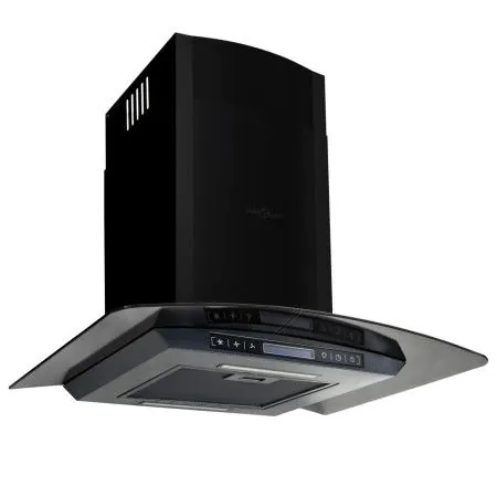 Wand-Dunstabzugshaube 60 cm Edelstahl 756 m³/h schwarz von vidaXL, Extraktoren - Ref: Foro24-50709, Preis: 216,01 €, Rabatt: %