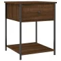 Oak brown engineered wood bedside table 44x45x58 cm by vidaXL, Nightstands - Ref: Foro24-825851, Price: 41,13 €, Discount: %