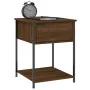 Oak brown engineered wood bedside table 44x45x58 cm by vidaXL, Nightstands - Ref: Foro24-825851, Price: 41,13 €, Discount: %