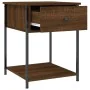Oak brown engineered wood bedside table 44x45x58 cm by vidaXL, Nightstands - Ref: Foro24-825851, Price: 41,13 €, Discount: %