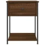 Oak brown engineered wood bedside table 44x45x58 cm by vidaXL, Nightstands - Ref: Foro24-825851, Price: 41,13 €, Discount: %