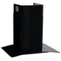 Wand-Dunstabzugshaube 60 cm Edelstahl 756 m³/h schwarz von vidaXL, Extraktoren - Ref: Foro24-50709, Preis: 216,01 €, Rabatt: %