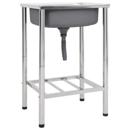Fregadero de camping de un seno acero inoxidable de vidaXL, Fregaderos - Ref: Foro24-151210, Precio: 156,95 €, Descuento: %