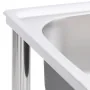 Single stainless steel camping sink by vidaXL, Sinks - Ref: Foro24-151210, Price: 160,71 €, Discount: %
