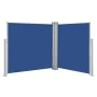 Blue retractable side awning 100x600 cm by vidaXL, Umbrellas - Ref: Foro24-48446, Price: 89,37 €, Discount: %