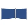 Blaue einziehbare Seitenmarkise 100x1000 cm von vidaXL, Sonnenschirme - Ref: Foro24-48476, Preis: 117,79 €, Rabatt: %