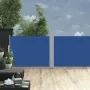 Blaue einziehbare Seitenmarkise 100x1000 cm von vidaXL, Sonnenschirme - Ref: Foro24-48476, Preis: 117,79 €, Rabatt: %