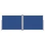 Blaue einziehbare Seitenmarkise 100x1000 cm von vidaXL, Sonnenschirme - Ref: Foro24-48476, Preis: 117,79 €, Rabatt: %