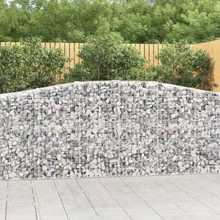 Gabionenkörbe 5 Stk. Bogenform Eisen 400x50x100/120 cm von vidaXL, Töpfe und Pflanzgefäße - Ref: Foro24-3145959, Preis: 834,0...