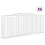 Gabionenkörbe 6 Stk. Bogenform Eisen 400x50x160/180 cm von vidaXL, Töpfe und Pflanzgefäße - Ref: Foro24-3145999, Preis: 1,00 ...
