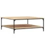 Engineered wood Sonoma oak coffee table 100x100x40 cm by vidaXL, Coffee table - Ref: Foro24-832844, Price: 99,98 €, Discount: %