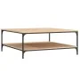 Engineered wood Sonoma oak coffee table 100x100x40 cm by vidaXL, Coffee table - Ref: Foro24-832844, Price: 99,98 €, Discount: %