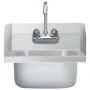 Kommerzielles Waschbecken mit Edelstahlhahn von vidaXL, Sinkt - Ref: Foro24-51115, Preis: 203,70 €, Rabatt: %