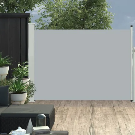 Gray retractable garden side awning 100x500 cm by vidaXL, Umbrellas - Ref: Foro24-48386, Price: 72,53 €, Discount: %
